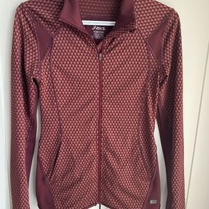 ASICS Women's Burgundy Running Jacket